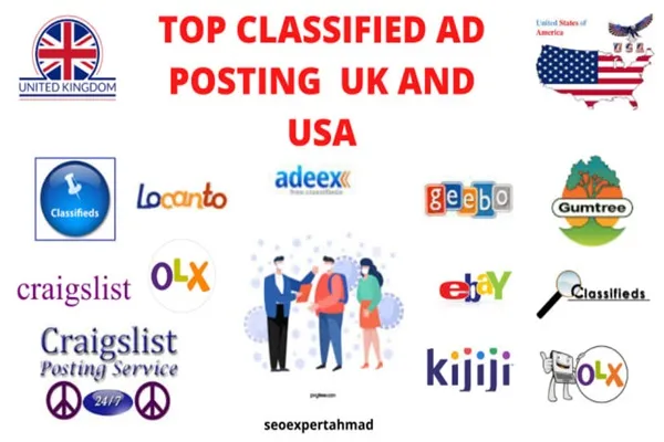 Logos of the best classifieds sites