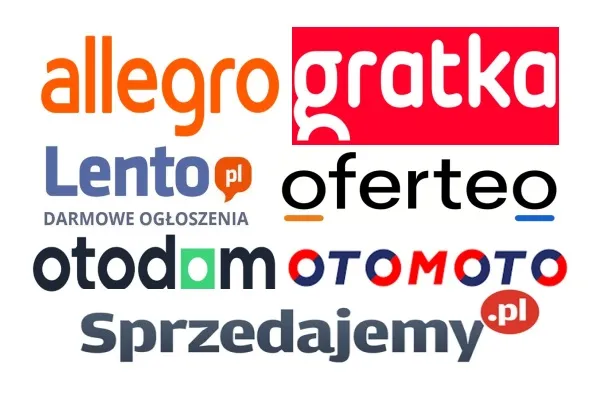 Logos of leading classifieds sites in Poland