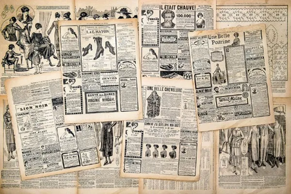 Newspapers with advertisements from the 17th century